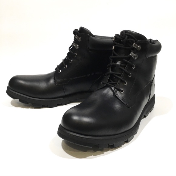 UGG Stenton Waterproof Chukka Boots -Black Leather -Men’s US 14 -NEW - Picture 5 of 9